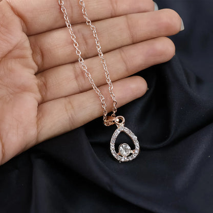 Teardrop Pendant Necklace Jewellery For Women And Girls.