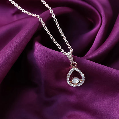 Teardrop Pendant Necklace Jewellery For Women And Girls.