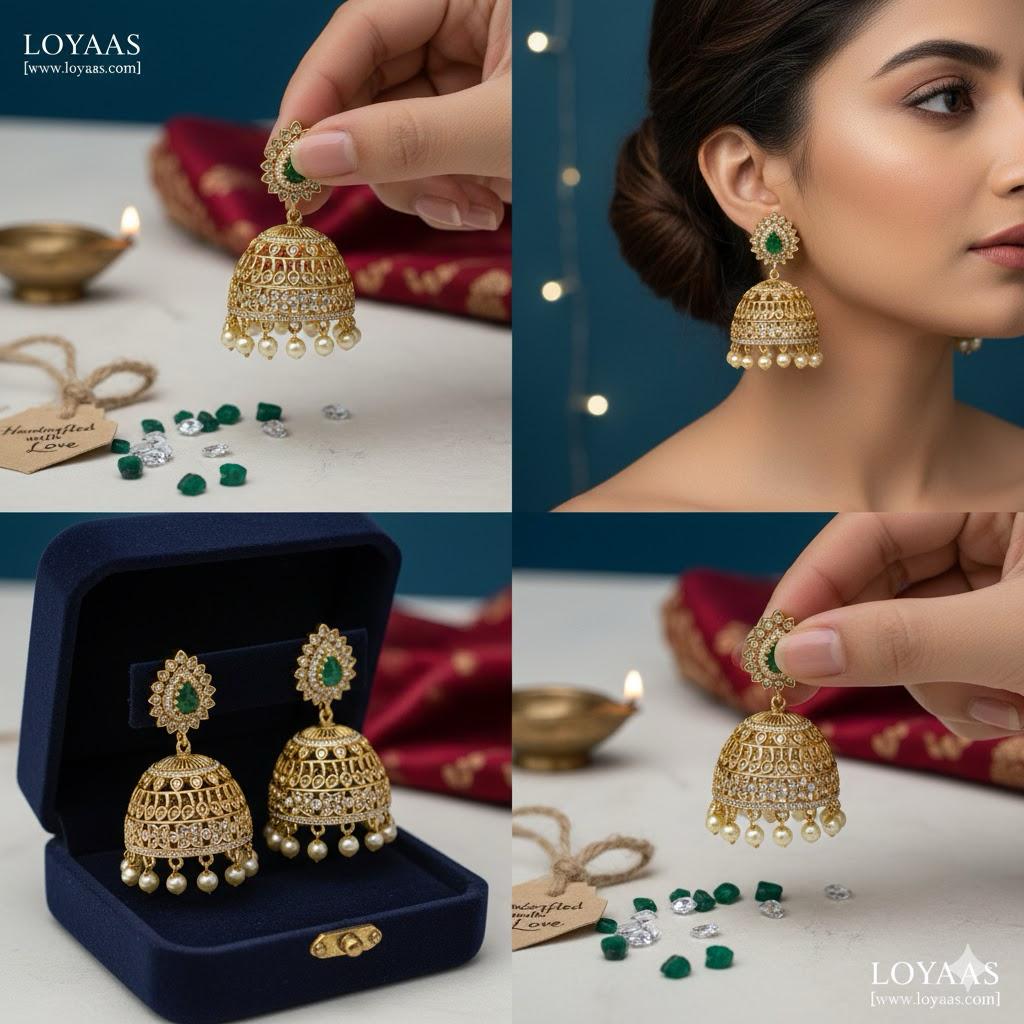 The Heritage Dome Jhumka Earrings